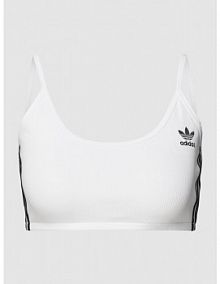 Stanik prążkowany adidas Originals biały EAN HM2101
