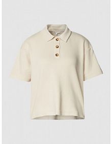 Koszulka polo z obniżonymi ramionami Tom Tailor Denim beżowa damska EAN 1031790
