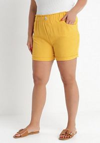 Żółte szorty Clymike bh forever damskie