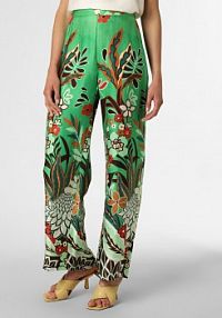 Spodnie  zielone/wielokolorowe Swing damskie