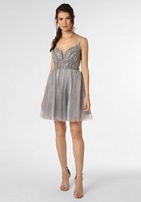 Sukienka wieczorowa Kobiety Sztuczne włókno szara jednolity 34 Laona