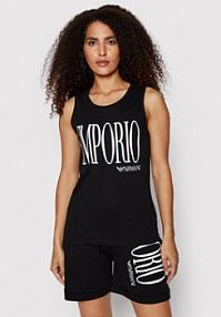 Top Emporio Armani czarny damski 262363 2R340 00020  Regular Fit