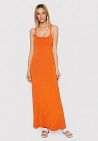 Sukienka letnia Emporio Armani pomarańczowa 