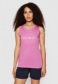 Top Emporio Armani różowy damski 262363 2R340 05873  Regular Fit