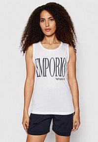 Top Emporio Armani biały damski 262363 2R340 00010  Regular Fit