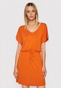 Sukienka letnia Emporio Armani pomarańczowa 