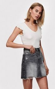 Bluzka ONLY biała damska Belia 15227187  Regular Fit