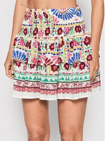 Spódnica mini Dixie wielokolorowa GBUIRDD Kolorowy Regular Fit