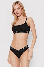 Stringi HUGO czarne Komplet 3 par stringów