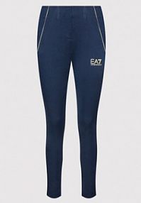 Spodnie eleganckie EA7 Emporio Armani granatowe damskie Materiałowe 3LTP03 TN3EZ 1554  Regular Fit