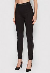 Legginsy KARL LAGERFELD czarne damskie 