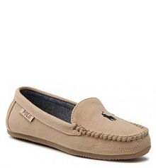 Mokasyny Polo Ralph Lauren beżowe damskie Declan RF103591
