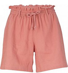 Szorty paperbag z lnem  damskie Bonprix