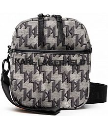 Torebka listonoszka KARL LAGERFELD szara