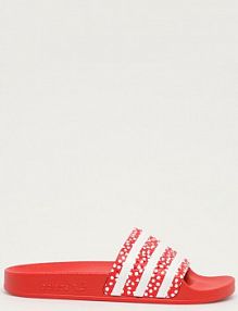 Klapki eleganckie adidas Originals  czerwone  FX5921