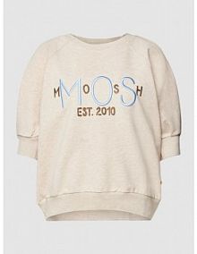 Bluza z motywem z logo model Warda MOS MOSH beżowa damska