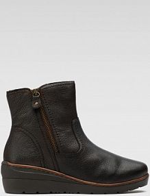 Botki na obcasie Go Soft brązowe WI23-WARUNA-05