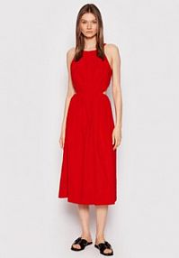 Sukienka letnia Sisley czerwona 