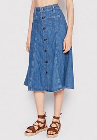 Spódnica jeansowa Polo Ralph Lauren niebieska 