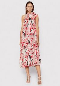 Sukienka letnia Sisley wielokolorowa 4PYXLV01G Kolorowy Relaxed Fit