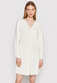 Sukienka codzienna BOSS beżowa 