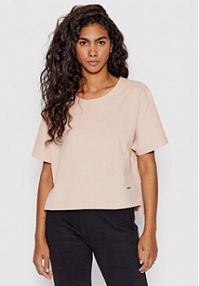 T-shirt NEBBIA beżowy damski 