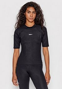 T-shirt NEBBIA czarny damski 