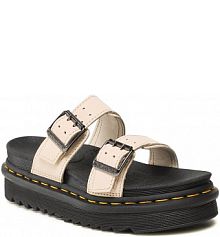 Klapki eleganckie Dr. Martens beżowe