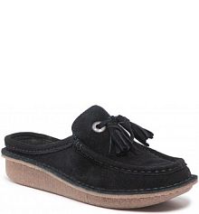 Klapki Clarks czarne damskie