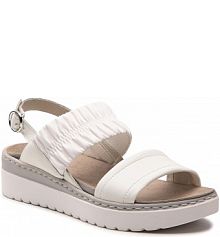 Sandały na obcasie Scholl białe Viareggio Elastic F29904 1065 350 White