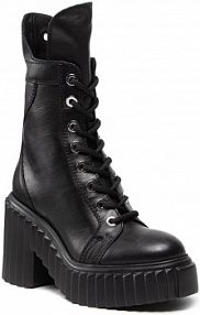 Botki na obcasie AGL czarne Tania D263512PGKK0051013 Nero