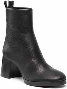 Botki na obcasie AGL czarne Ivette D245503PDTOCKI0000 Nero