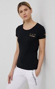 T-shirt EA7 Emporio Armani  czarny damski 8NTT65.TJDQZ