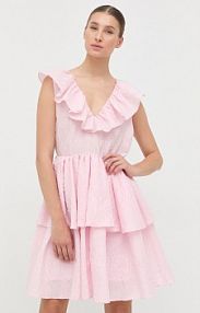 Sukienka mini Custommade  różowa 999387430