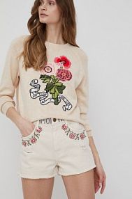 Szorty jeansowe Desigual  beżowe 22SWDD27