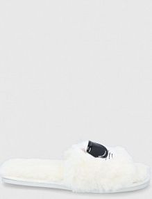 Kapcie Karl Lagerfeld  białe damskie KL49110.WF1