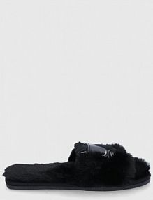 Kapcie Karl Lagerfeld  czarne damskie KL49110.WF0