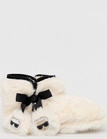 Kapcie Karl Lagerfeld  białe damskie KL40240.WF1