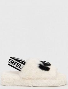 Kapcie Karl Lagerfeld  białe damskie KL40200.WF1