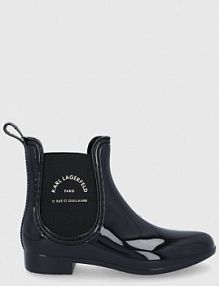 Kalosze Karl Lagerfeld  czarne damskie KL94770.V0G