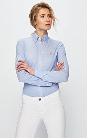 Koszula Polo Ralph Lauren  niebieska damska 211664427001