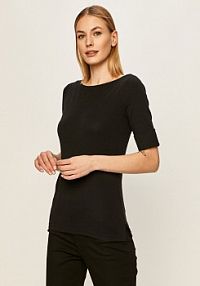 T-shirt Lauren Ralph Lauren  czarny damski 200654963001