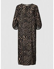 Sukienka midi ze wzorem na całej powierzchni FREE/QUENT czarna EAN 200097