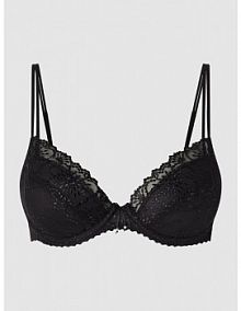 Biustonosz push up z obszyciem koronką model Jane MARIE JO czarny EAN 101337