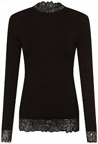 Koszulka z długim rękawem   YASElle czarny Y.A.S damski