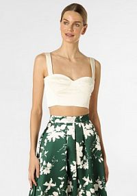 Top  Kobiety Satyna biały jednolity 38 Swing damski