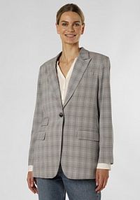 Blezer  Kobiety Sztuczne włókno szary/wielokolorowy w kratkę 40 IPURI