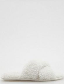 Miękkie kapcie Reserved beżowe damskie 7966O-02X