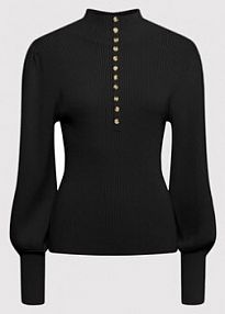 Golf YAS czarny damski 