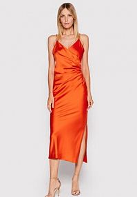 Sukienka wieczorowa Imperial pomarańczowa Koktajlowa AB5MDAR  Regular Fit